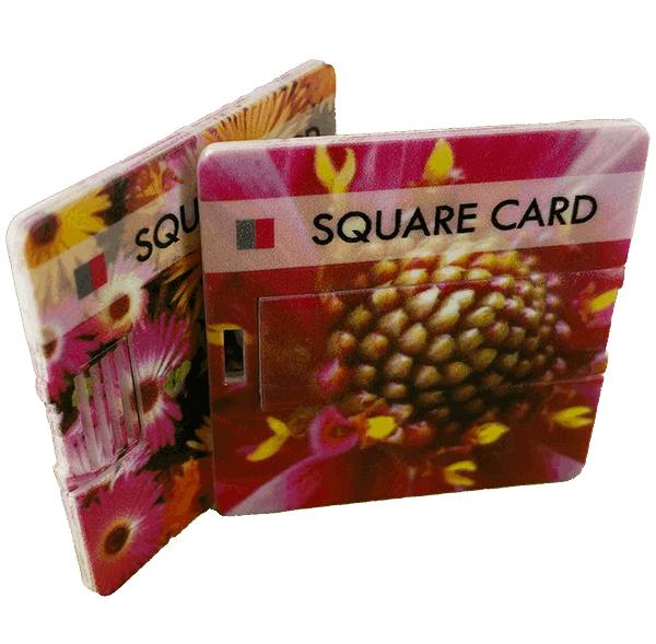 USB Karten Quadrat rechteckig mit Logo bedruckt USB Karten Quadrat rechteckig mit Logo bedruckt